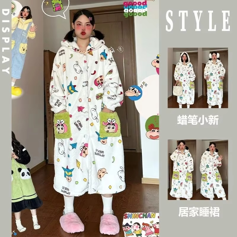Winter Clothing Anime - Set Pigiama Donna Kawaii Anime Crayon