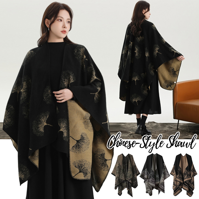 Winter Clothing Gift Ideas - Scialle lavorato a maglia stampato per