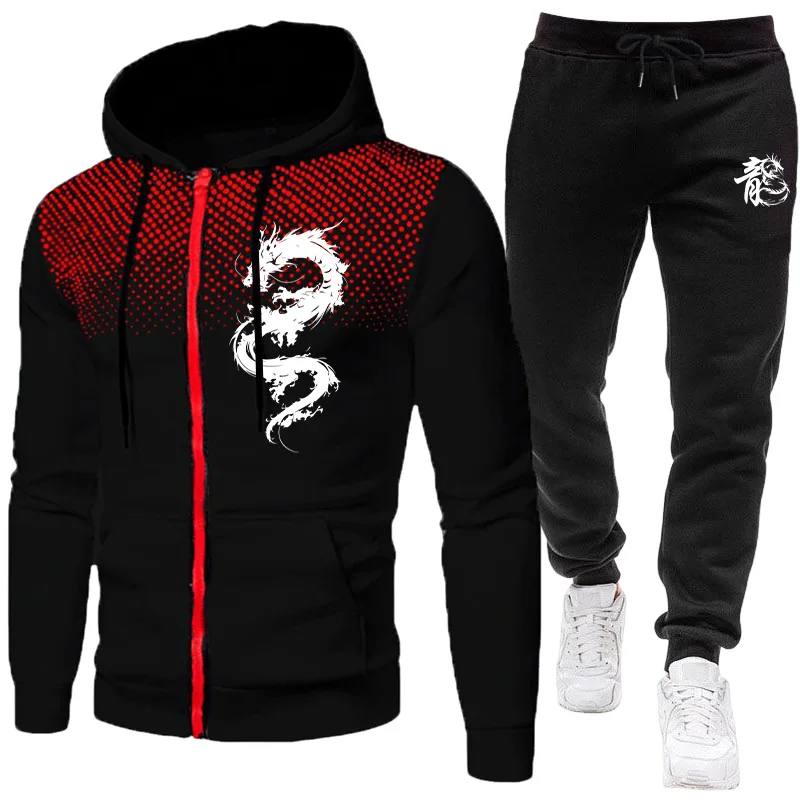 Winter Clothing Kit - Set da Uomo con Stampa Drago