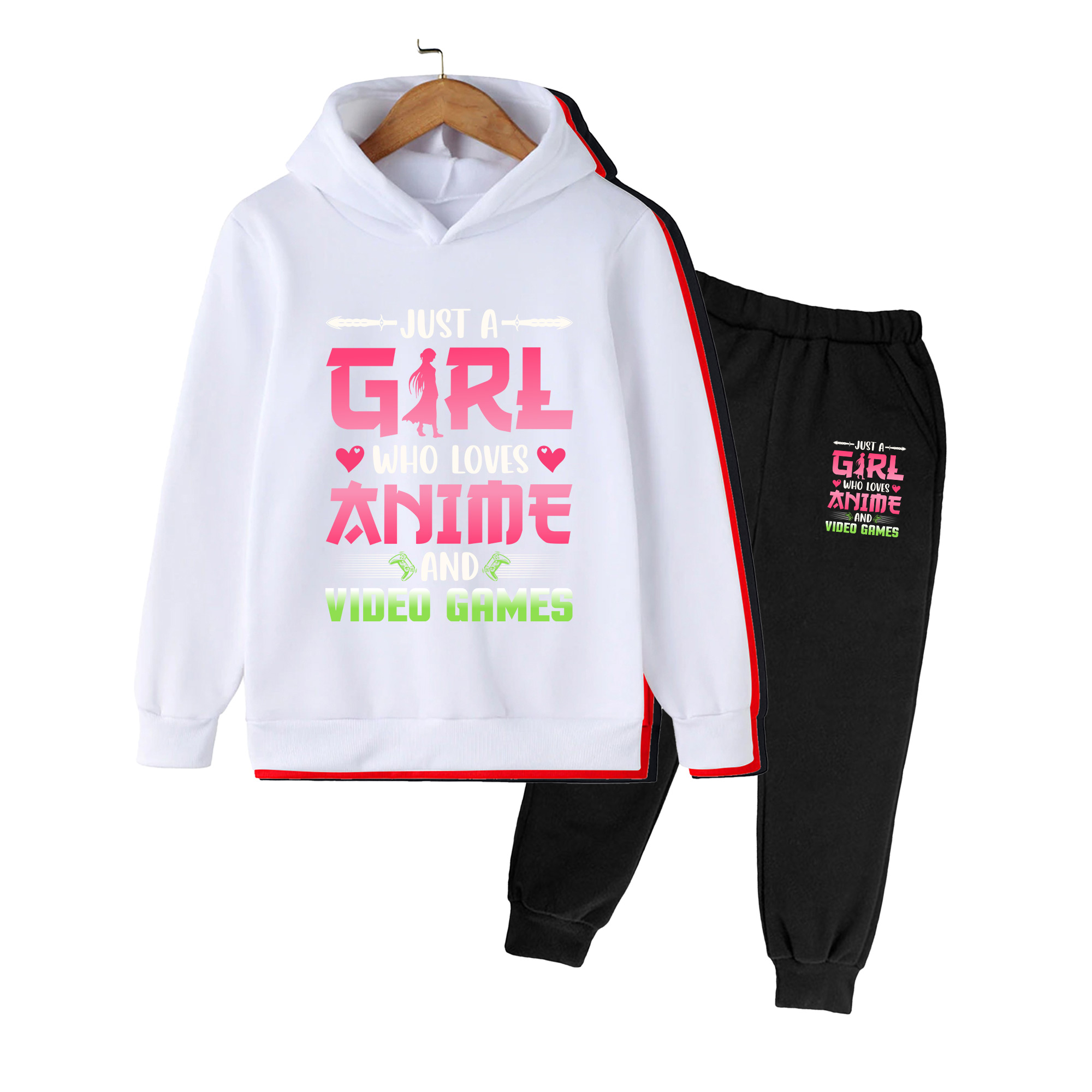 Winter Clothing Video - Set Felpa con Cappuccio e Pantaloni