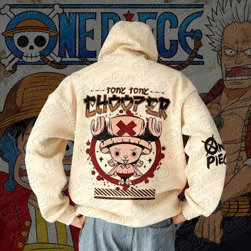 Winter Clothing Anime - Felpa con Cappuccio One Piece Anime
