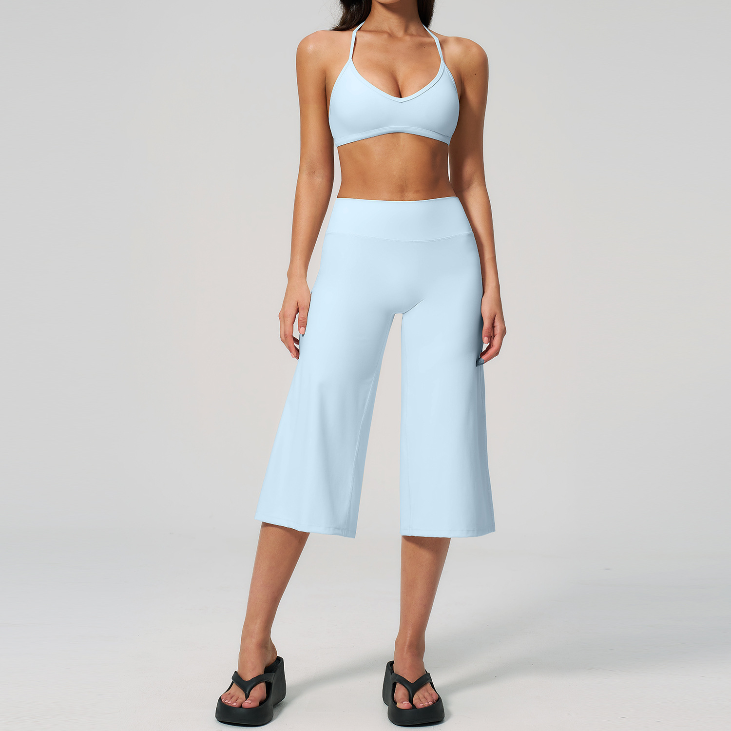 Winter Yoga Clothing - Set Pantaloni Capri 2 Pezzi con