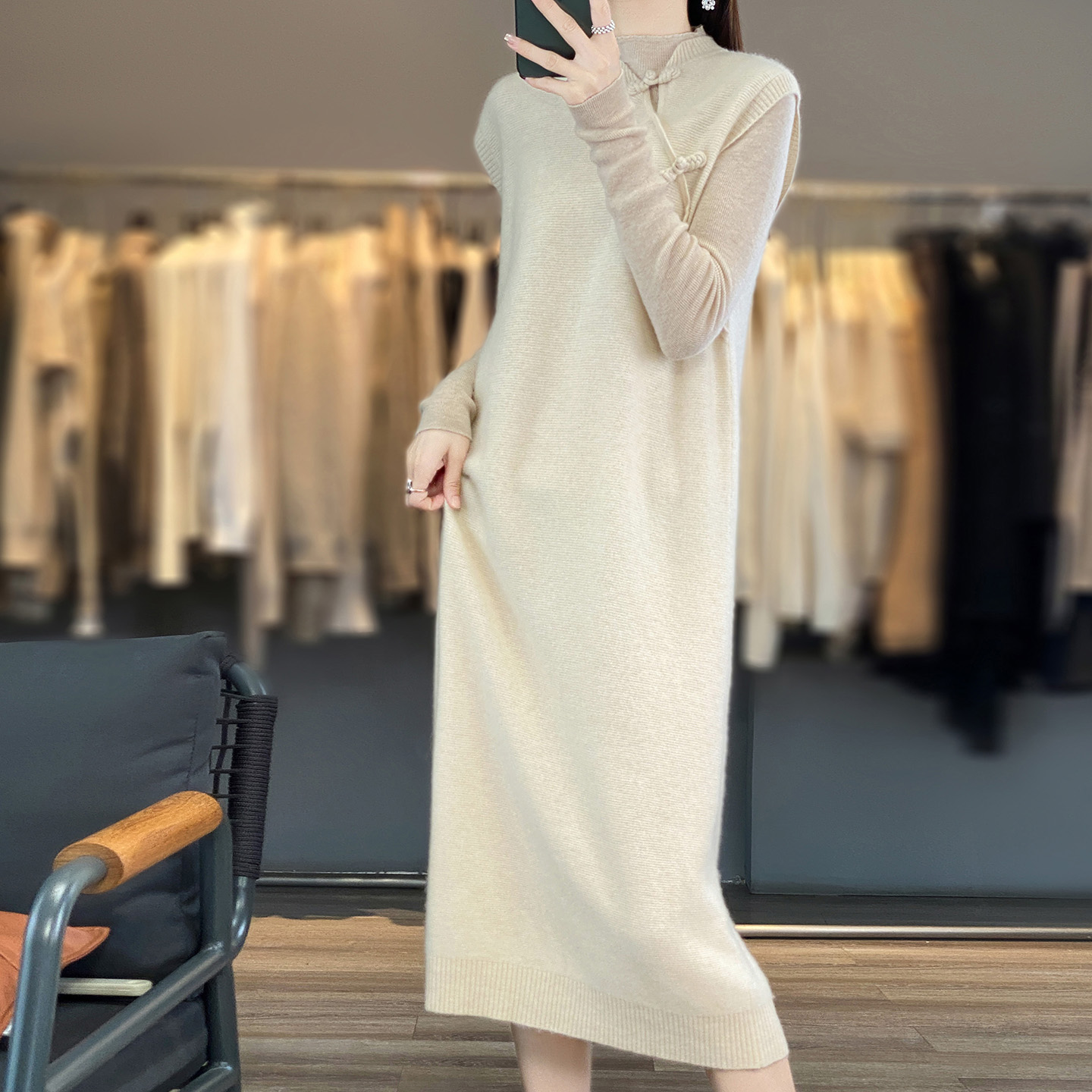 Winter Clothing Layers - 100 pura lana donna autunno inverno