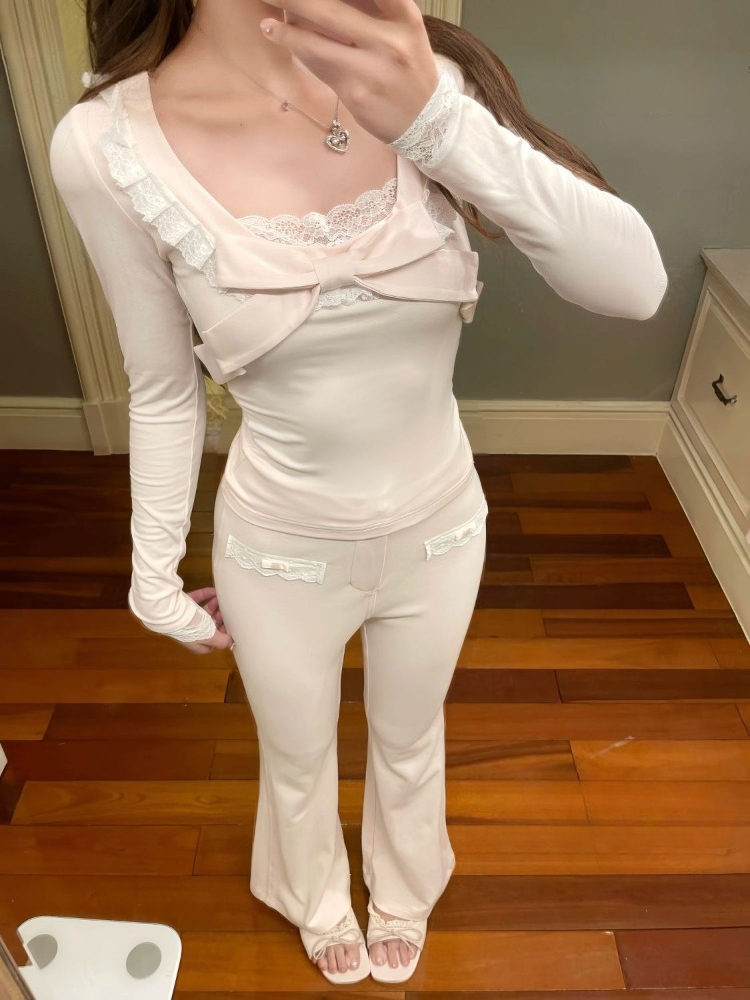 2026 Top in pizzo a maniche lu - Winter Clothing Layers recensione e prezzo